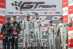 Podium: race winners #8 Absolute Racing Bentley Continental GT3: Jonathan Venter, Keita Sawa, second place #55 FFF Racing Lamborghini Huracan GT3: Edoardo Liberati, Andrea Amici, third place #9 Absolute Racing Bentley Continental GT3: Vutthikorn Inthraphuvasak, Duncan Tappy