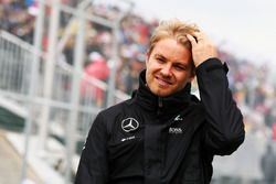 Nico Rosberg, Mercedes AMG F1 lors de la parade des pilotes
