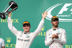 Nico Rosberg, Mercedes AMG Petronas F1 W07 and Lewis Hamilton, Mercedes AMG F1 W07