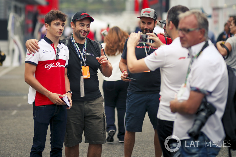 Charles Leclerc, Sauber and fans