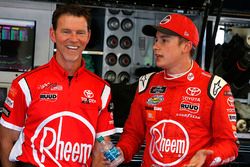Crew chief Jason Ratcliff and Christopher Bell, Joe Gibbs Racing, Toyota Camry Rheem