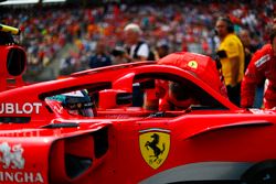 Kimi Raikkonen, Ferrari SF71H, on the grid