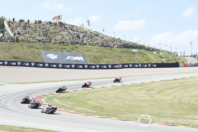 Race action, Marc Marquez, Repsol Honda Team leads