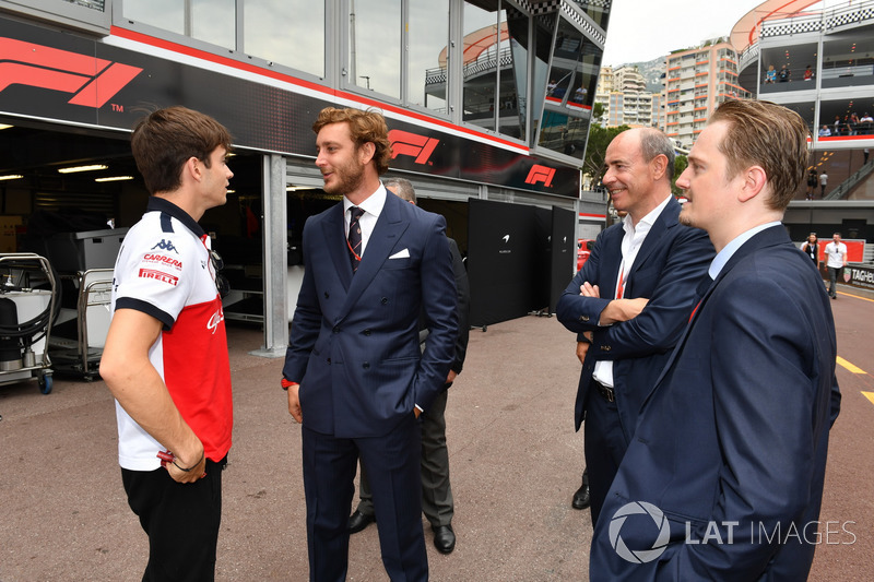 Charles Leclerc, Sauber and Pierre Casiraghi