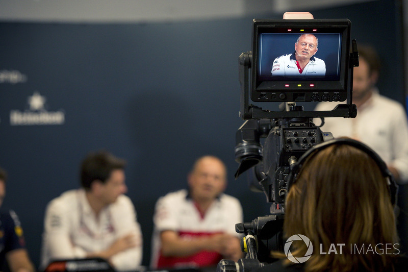 Frederic Vasseur, Sauber, Team Principal in the Press Conference