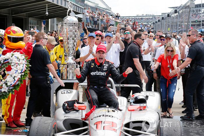 Il vincitore della gara Will Power, Team Penske Chevrolet