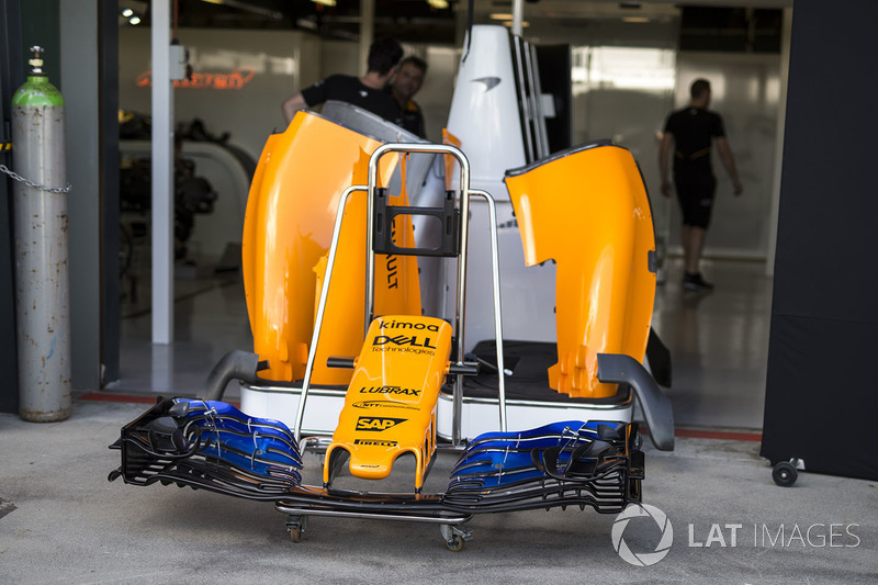 McLaren MCL33, naso e ala anteriore