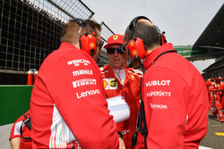 Kimi Raikkonen, Ferrari on the grid