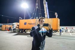 Container arriving at Motegi with Nestor Girolami, Polestar Cyan Racing, Volvo S60 Polestar TC1