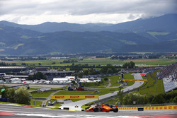 Fernando Alonso, McLaren MCL33, drives with a sensor test rig fitted