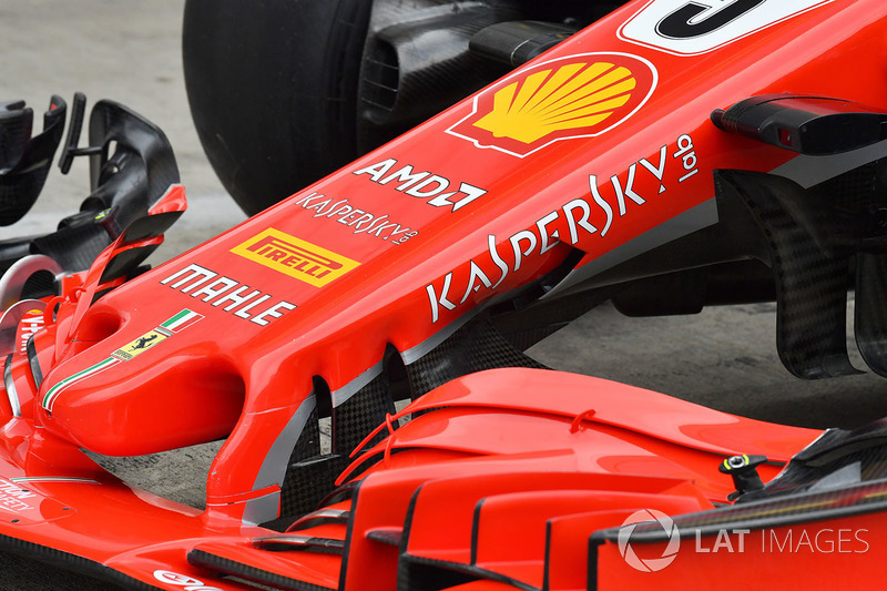 Ferrari SF71H nose and front wing