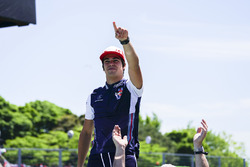 Lance Stroll, Williams Racing, in the drivers parade