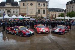 #71 AF Corse Ferrari 488 GTE EVO: Davide Rigon, Sam Bird, Miguel Molina, #52 AF Corse Ferrari 488 GTE EVO: Toni Vilander, Antonio Giovinazzi, Pipo Derani, #51 AF Corse Ferrari 488 GTE EVO: Alessandro Pier Guidi, James Calado, Daniel Serra