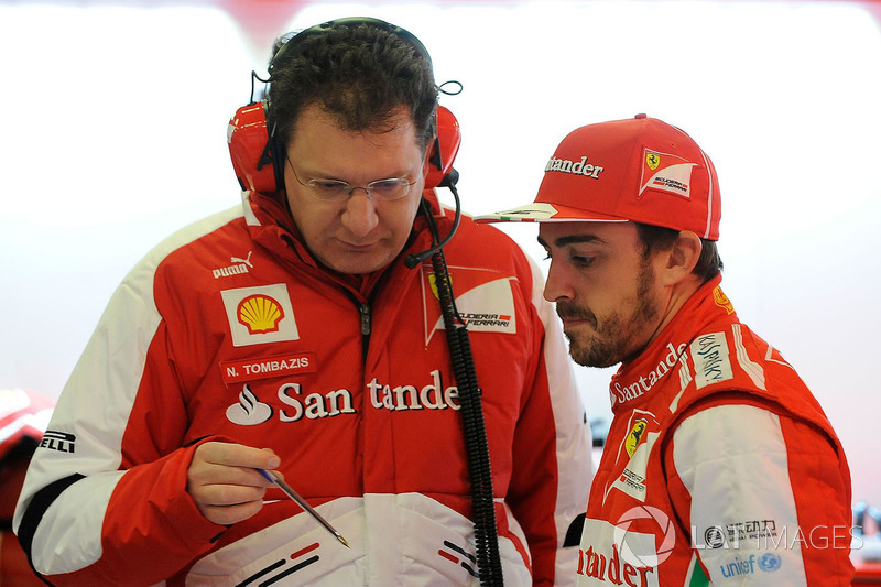 Nicholas Tombazis, designer Ferrari avec Fernando Alonso, Ferrari