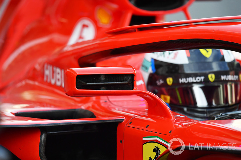 Ferrari SF71H wing mirror detail