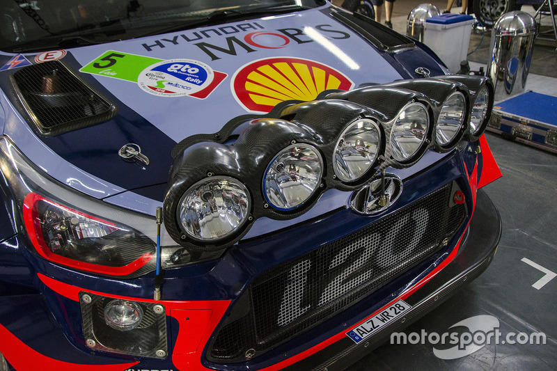 Andreas Mikkelsen, Anders Jäger, Hyundai i20 WRC, Hyundai Motorsport detalle
