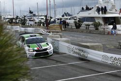 Umberto Scandola, Guido D'Amore, Skoda Fabia R5, Daytona Race