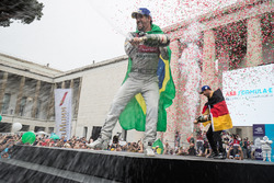 Lucas di Grassi, Audi Sport ABT Schaeffler, deuxième, Andre Lotterer, Techeetah, troisième