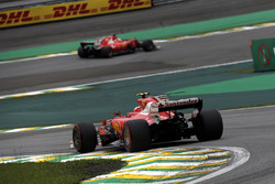 Kimi Raikkonen, Ferrari SF70H and Sebastian Vettel, Ferrari SF70H