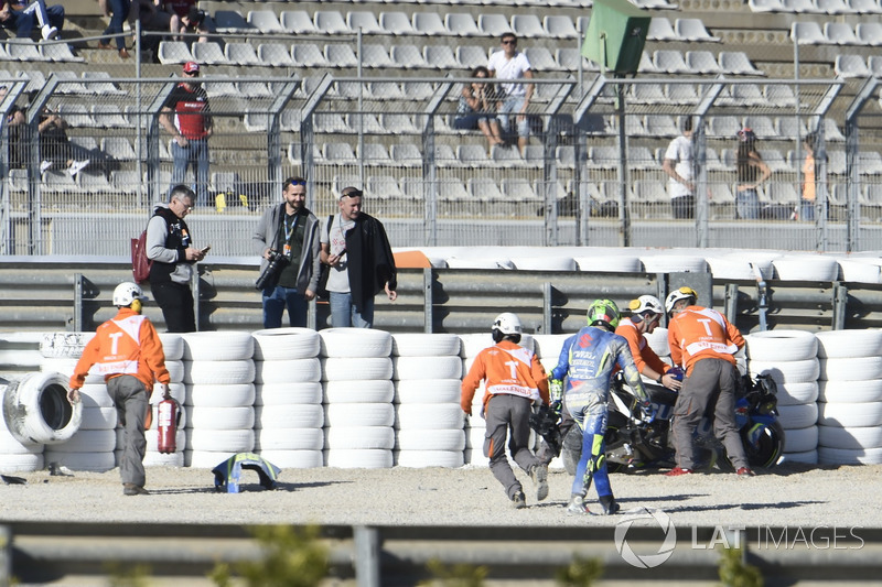 Choque de Andrea Iannone, Team Suzuki MotoGP