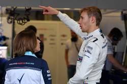 Claire Williams, Williams Deputy Team Principal and Sergey Sirotkin, Williams