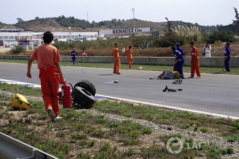 Kecelakaan Martin Donnelly, Team Lotus, pada GP Spanyol 1990