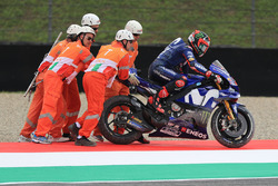 Maverick Viñales, Yamaha Factory Racing na crash