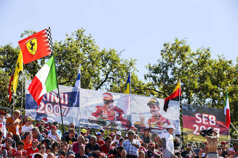 Ferrari fans show their support