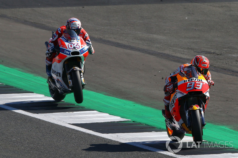 Marc Márquez, Repsol Honda Team, Dovizioso British MotoGP 2017