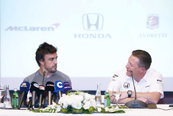 Fernando Alonso and Zak Brown, Executive Director, McLaren Technology Group, announce Fernando's deal to race in the 2017 Indianapolis 500 in an Andretti Autosport run McLaren Honda car