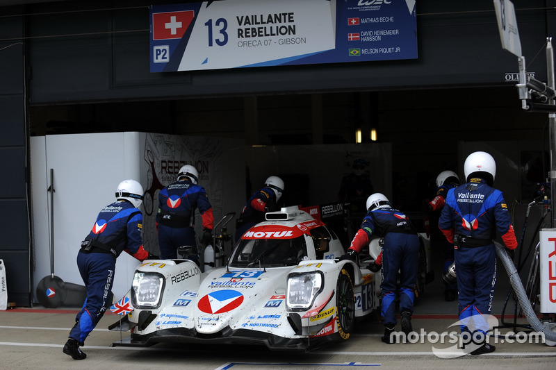 #13 Vaillante Rebellion Racing, Oreca 07 Gibson: Mathias Beche, David Heinemeier Hansson, Nelson Piquet Jr.
