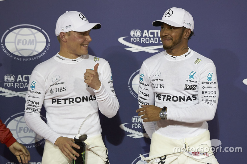 Polesitter: Valtteri Bottas, Mercedes AMG, second place Lewis Hamilton, Mercedes AMG