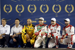 All FIA WTCC Worldchampions, Roberto Ravalia, Andy Prilaux, Gabriele Tarquini, LADA Sport Rosneft, L