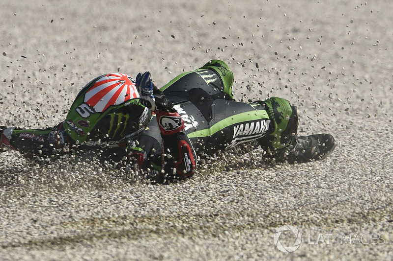 Johann Zarco, Monster Yamaha Tech 3, terjatuh