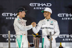 Race winner Lewis Hamilton, Mercedes AMG F1, second place Nico Rosberg, Mercedes AMG F1