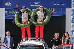 Les vainqueurs Esapekka Lappi, Janne Ferm, Toyota Racing