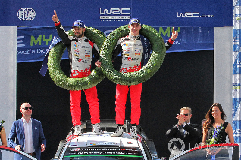 I vincitori Esapekka Lappi, Janne Ferm, Toyota Racing