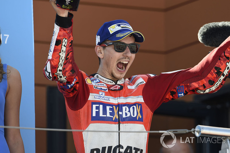 Podium: third place Jorge Lorenzo, Ducati Team