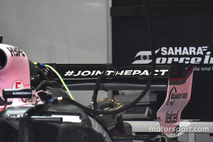 Aileron arrière de la Force India VJM10