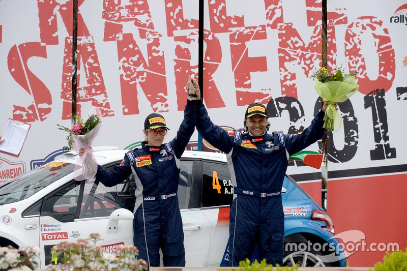 Cerimonia di Premiazione: Paolo Andreucci, Anna Andreussi, Peugeot 208 T16, Peugeot Sport Italia