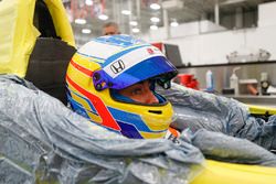 Fernando Alonso, fitting del sedile