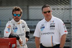 Zak Brown, directeur exécutif McLaren, Fernando Alonso, Andretti Autosport Honda