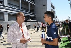 Kai Ebel, RTL Presenter and Pascal Wehrlein, Sauber