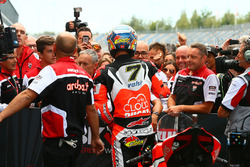 Le vainqueur Chaz Davies, Ducati Team