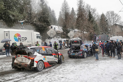 Jari-Matti Latvala, Miikka Anttila, Toyota Yaris WRC, Toyota Racing, Ott Tänak, Martin Järveoja, Ford Fiesta WRC, M-Sport