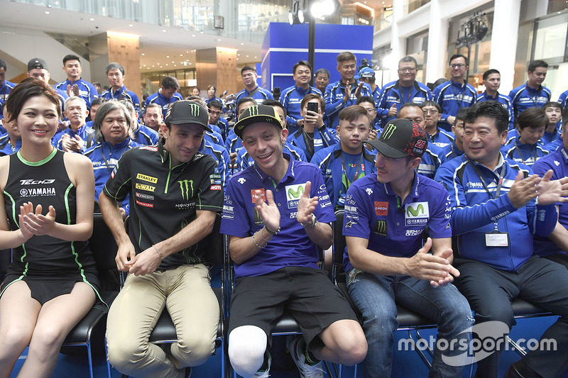 Valentino Rossi, Yamaha Factory Racing, Maverick Viñales, Yamaha Factory Racing, Johann Zarco, Monster Yamaha Tech 3