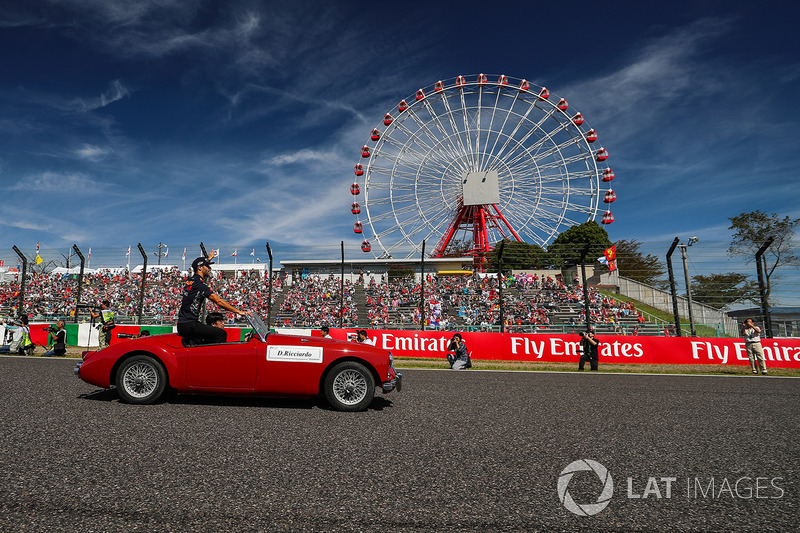 Daniel Ricciardo, Red Bull Racing on the drivers parade