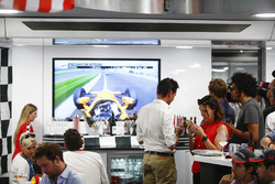 McLaren adopts a distinctly American feel in the hospitality area, in celebration of their participation in the Indy 500, Fernando Alonso, McLaren