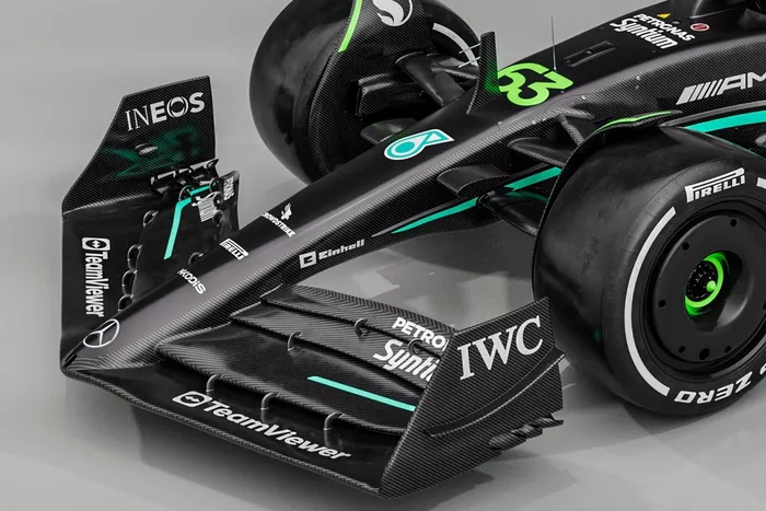 Mercedes W14 detalle
