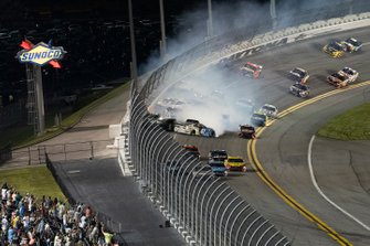 The Big One: Tyler Reddick, Richard Childress Racing, Chevrolet Camaro, Kyle Busch, Joe Gibbs Racing, Toyota Camry, Kurt Busch, Chip Ganassi Racing, Chevrolet Camaro, Erik Jones, Joe Gibbs Racing, Toyota Camry, Ryan Preece, JTG Daugherty Racing, Chevrolet Camaro, Ricky Stenhouse Jr., JTG Daugherty Racing, Chevrolet Camaro, Ryan Newman, Roush Fenway Racing, Ford Mustang, Austin Dillon, Richard Childress Racing, Chevrolet Camaro, Michael McDowell, Front Row Motorsports, Ford Mustang